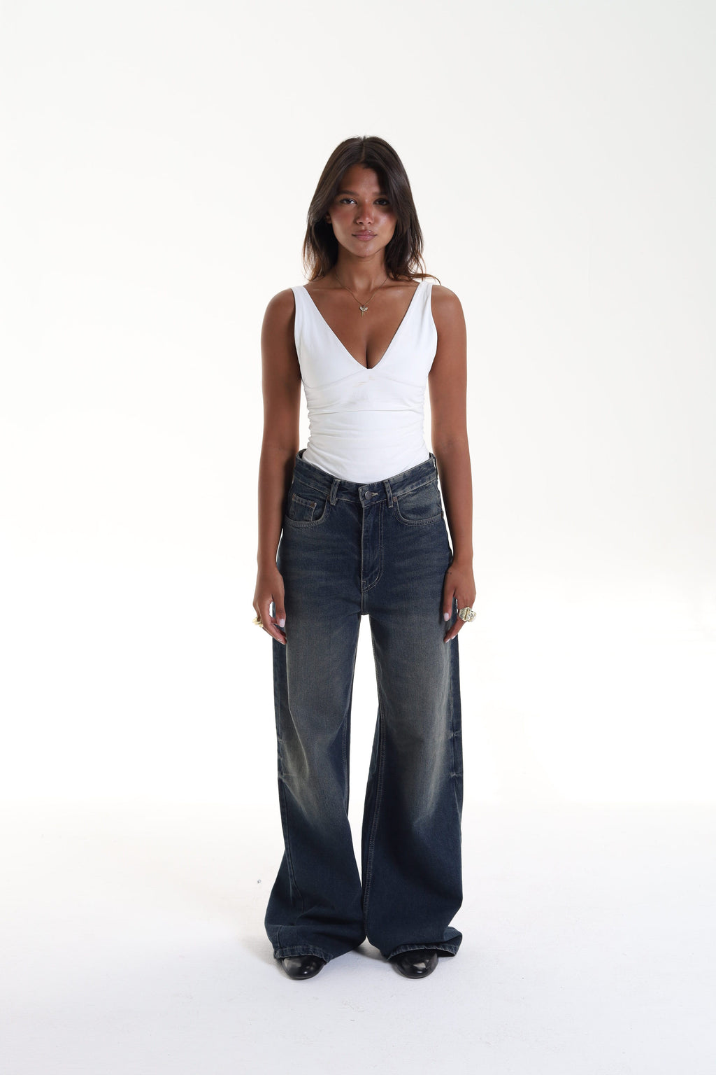 Wide Leg Basic Denim