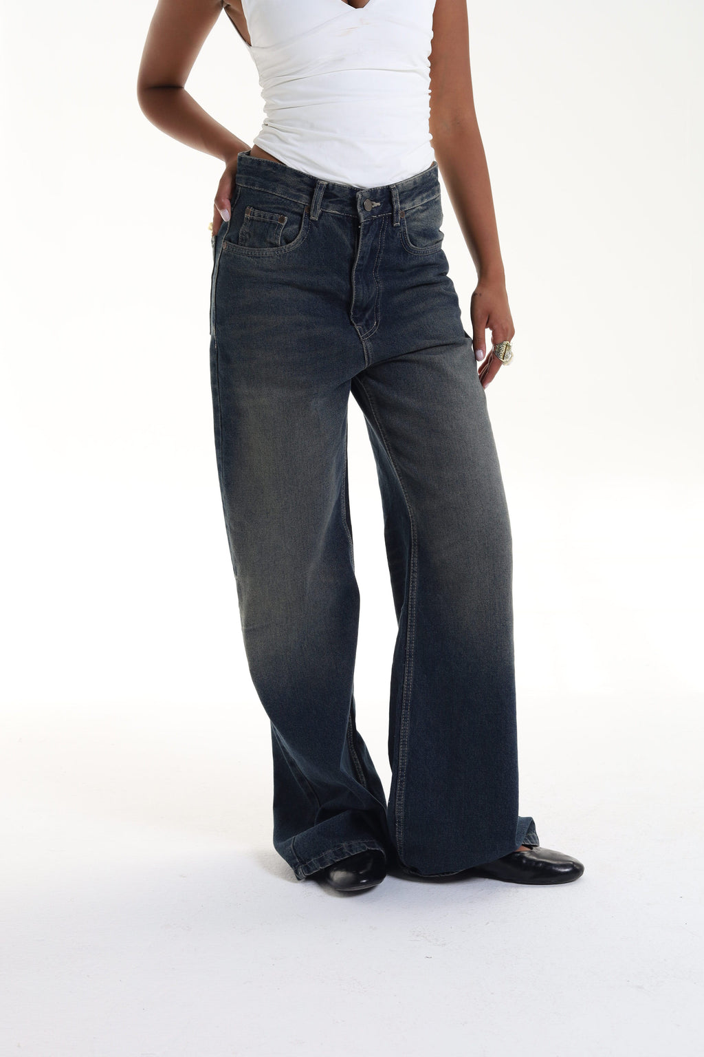 Wide Leg Basic Denim