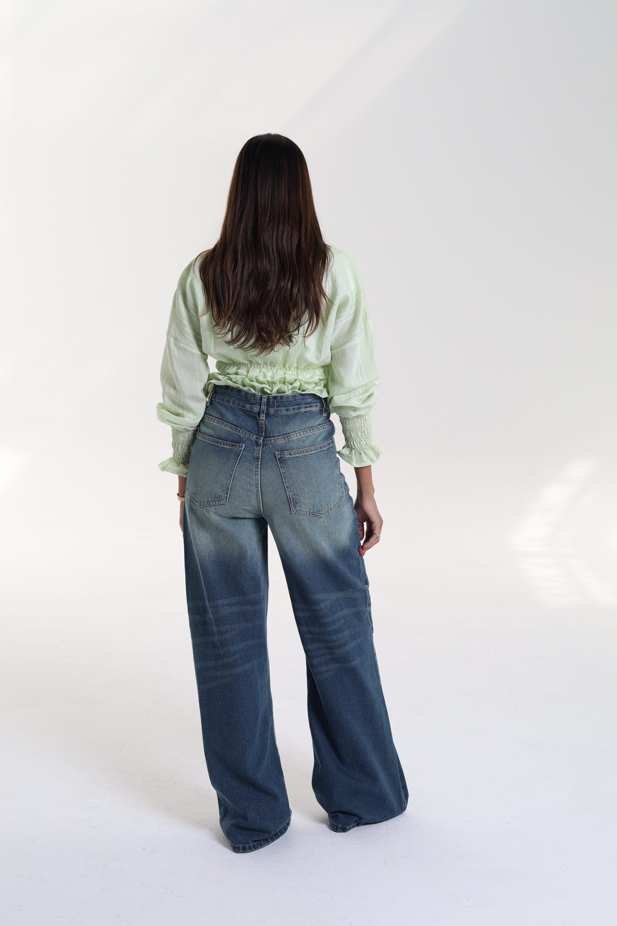Smocked Waist & Cuff Blouse