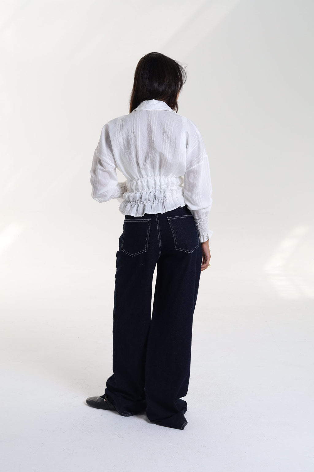 Smocked Waist & Cuff Blouse
